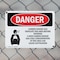 Signmission Carbon Dioxide Gas Ventilate Danger Sign, Plastic, 10in W x 7in L, 2PK OS-2PACK-DS-P-710-L-2413 - alternate 7